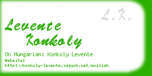 levente konkoly business card